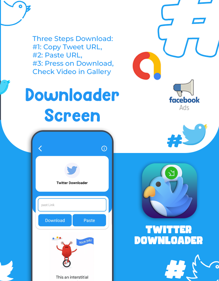 Video Downloader for Twitter- Android App by Nasir430 | Codester